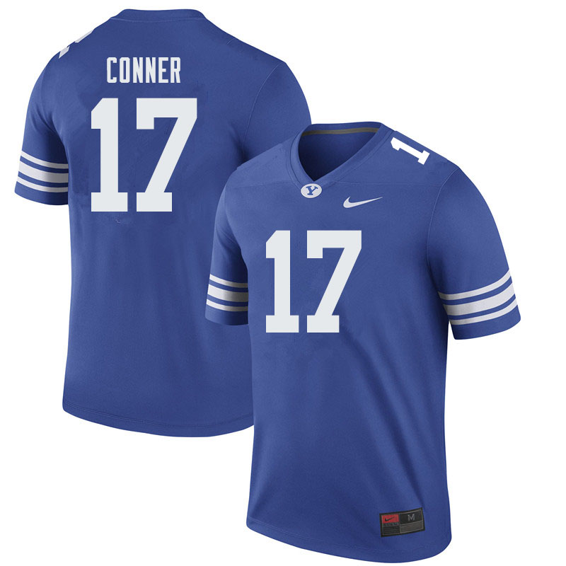 Men #17 Stacy Conner BYU Cougars College Football Jerseys Sale-Royal - Click Image to Close